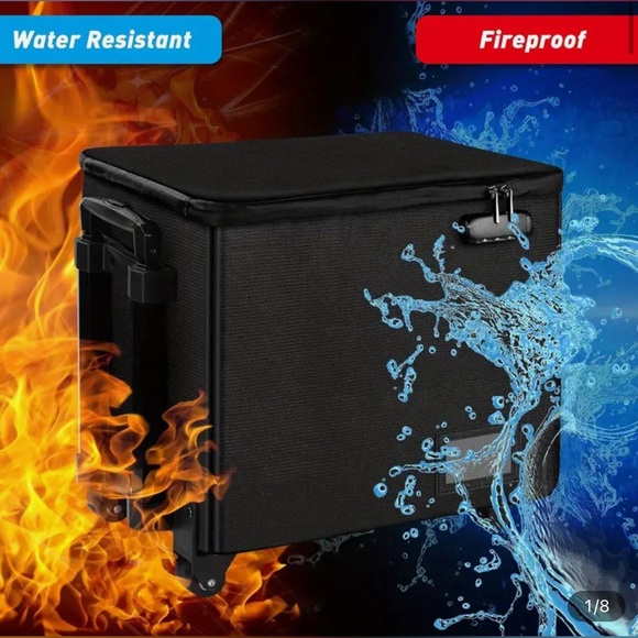 File Box w/ Wheels & Extendable Handle, Document Storage Box - Picture 7 of 7